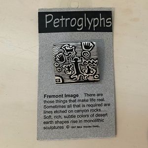 Alice Seely Vintage Petroglyphs Brooch